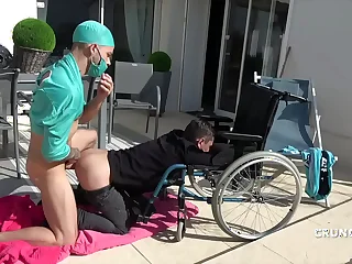 sexy Hanydcapped twink used bareback by kevin DAVID be required of CRUNCHBOY &excl;&excl; i was his thirst to make a porn clip &excl;